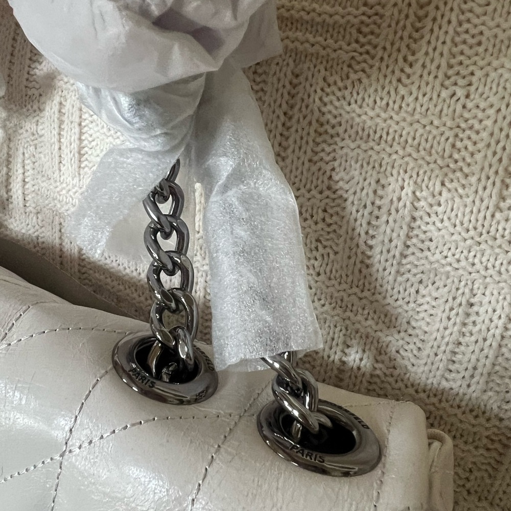 NWT Karl Lagerfield shoulder/crossbody in Ivory - Picture 4 of 6